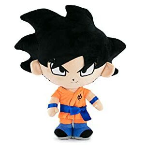 Peluche de Goku de Dragon Ball en traje naranja y azul, 31cm, multicolor.