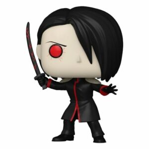 Figura Funko Pop de Nimura Furuta de Tokyo Ghoul:re con un ojo rojo y espada.