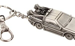 Llavero metálico 3D del coche Delorean de "Regreso al Futuro" de SD TOYS.