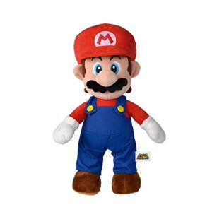 Peluche de Super Mario de 50 cm con gorra roja y traje azul, marca Simba.