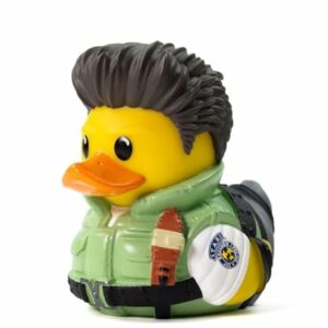 Figura coleccionable de pato de goma con disfraz de Chris Redfield de Resident Evil, marca TUBBZ.