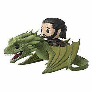 Figura Funko Pop! de Jon Snow montando a Rhaegal de Juego de Tronos.