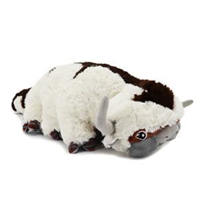 Peluche de vaca blanca y marrón, suave y tierno de 50 cm.