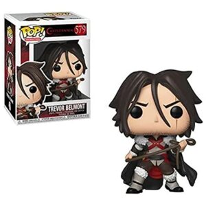 Figura de vinilo Funko Pop! de Trevor Belmont de Castlevania con espada y traje de cazador.