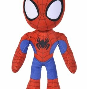 Peluche de Spiderman de 25cm con traje rojo y azul.