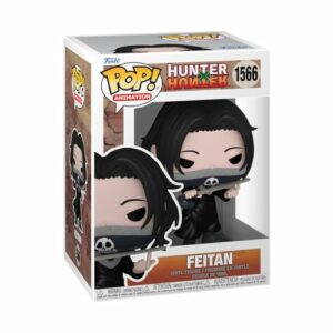 Funko Pop! de Feitan Portor de Hunter X Hunter en caja de colección.