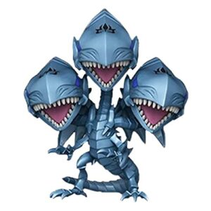 Figura Funko de tres cabezas del dragón azul de YU GI OH.