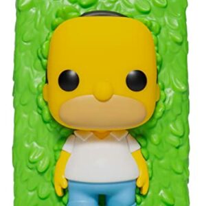 Figura Pop! edición especial de Homer Simpson, retrocediendo en un seto.