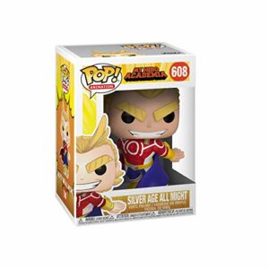 Figura de vinilo Funko Pop de All Might en su traje Silver Age de My Hero Academia.