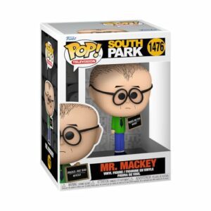 Figura de vinilo de Mr. Mackey de South Park con un cartel, de Funko Pop!.