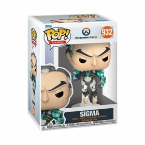 Funko Pop! de Sigma de Overwatch 2, en su caja para coleccionistas.