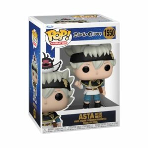 Figura Funko Pop de Asta con Nero de "Black Clover" en caja de colección.