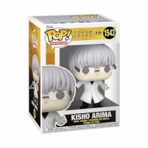 Figura vinilo de Kisho Arima de Tokyo Ghoul con pelo canoso y bata blanca.