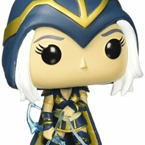 Figura Funko Pop de Ashe de League of Legends con atuendo azul y dorado.