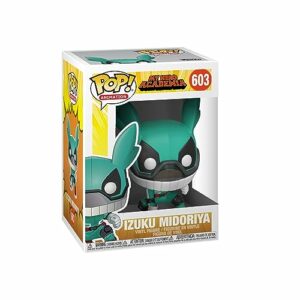 Figura Funko Pop de Deku con casco, de la serie My Hero Academia.