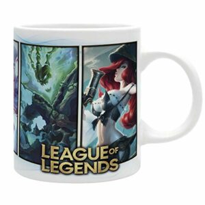 Taza ABYSTYLE con personajes de League of Legends.