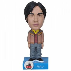 Muñeco Funko Wacky Wobbler de Raj Koothrappali de The Big Bang Theory.