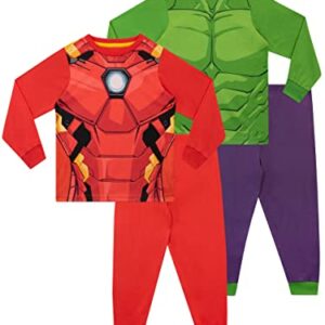 Pijama infantil de Marvel con diseños de Hulk y Iron Man.