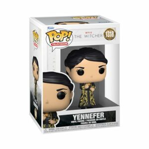 Funko Pop! de Yennefer de la serie The Witcher en caja de colección.