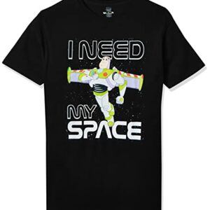 Camiseta negra de Disney Pixar con Buzz Lightyear y la frase "I Need My Space".