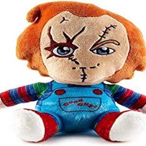 Peluche de Chucky con cicatrices y ropa colorida de la marca Kidrobot.