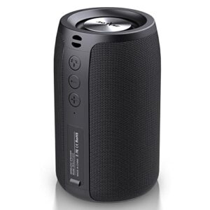 Altavoz portátil Bluetooth negro ZEALOT S32 de diseño mini y resistente al agua.