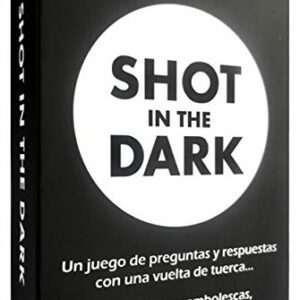 Caja del juego de preguntas y respuestas "Shot in the Dark España".