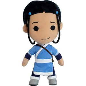 Peluche de Katara de Avatar con traje azul y blanco.