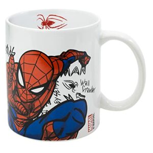 Taza de cerámica de 325 ml con diseño de Spider-man y caja de regalo de la marca Stor.