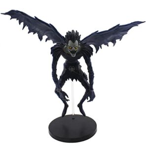 Figura de Ryuk de Death Note en postura dinámica con alas extendidas, color oscuro.