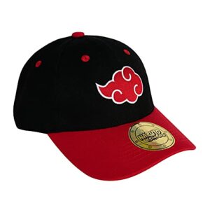 Gorra negra y roja con logo Akatsuki de Naruto, de la marca ABYSTYLE.