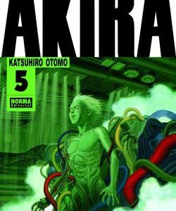 Portada del manga "Akira Blanco y Negro 05" de Katsuhiro Otomo, editorial Norma.