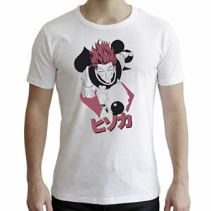 Camiseta blanca de ABYSTYLE con diseño de Hisoka de Hunter X Hunter.