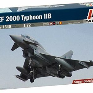 Caja de maqueta a escala 1:72 del avión EF 2000 Typhoon IIB de Italeri.