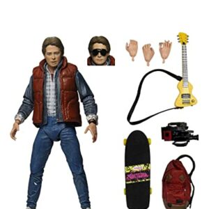 Figura de acción de Marty McFly con accesorios de la película "Regreso al Futuro".