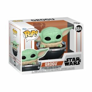 Figura Funko Pop! de Grogu ("Baby Yoda") de la serie "The Mandalorian".