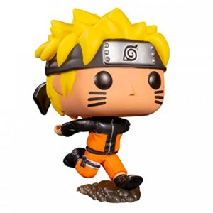 Figura Funko POP! de Naruto corriendo con traje naranja y cinta en la frente.