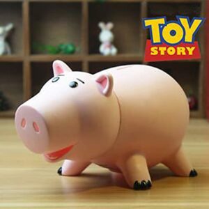 Hucha rosa de cerdito "Hamm" de Toy Story, perfecto para niños y adultos.