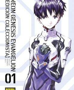 Portada de NEON GENESIS EVANGELION 01 ED. COLECCIONISTA de Norma, con ilustración de personaje futurista.