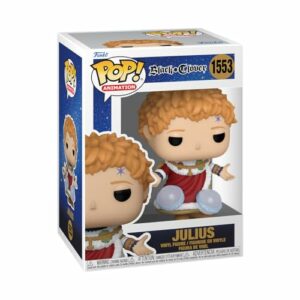 Funko Pop de Julius Novachrono de Black Clover en caja de colección.