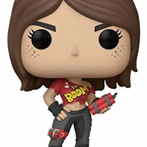 Figura de vinilo Funko Pop de TNTina de Fortnite sosteniendo dinamita y con camiseta roja.