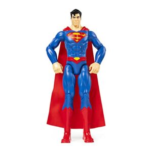 Figura articulada de Superman de 30 cm con traje clásico y capa roja.