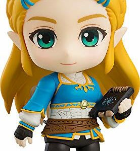 Figura nendoroid de Zelda de "The Legend of Zelda: Breath of the Wild" con detalle detallado y expresiones adorables.