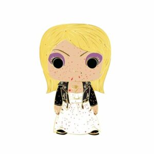 Pin de esmalte grande de Funko Pop representando a Tiffany Valentine-Ray de "Chucky".