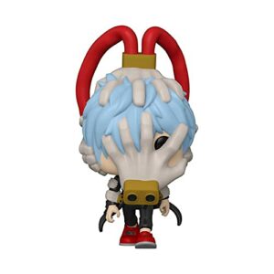 Funko Pop! de Tomura Shigaraki con cabello celeste y máscara de manos en la cara.