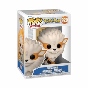 Figura Funko POP! de Arcanine de Pokémon en caja coleccionable.