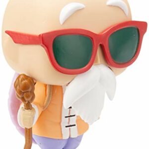 Funko Pop! Vinyl de Master Roshi con gafas rojas y bastón de Dragon Ball Z.