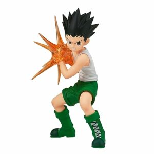 Figura de acción de Gon de Hunter x Hunter, en posición de ataque con energía en las manos.