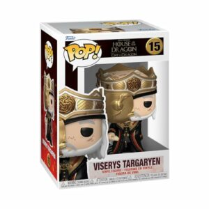 Funko Pop de Viserys Targaryen enmascarado de la serie "House of The Dragon".