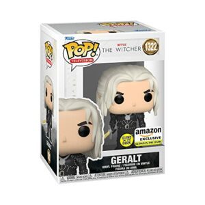 Figura Funko Pop! de Geralt con espada de The Witcher que brilla en la oscuridad.